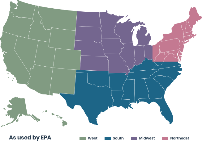 Map USA - Greencap